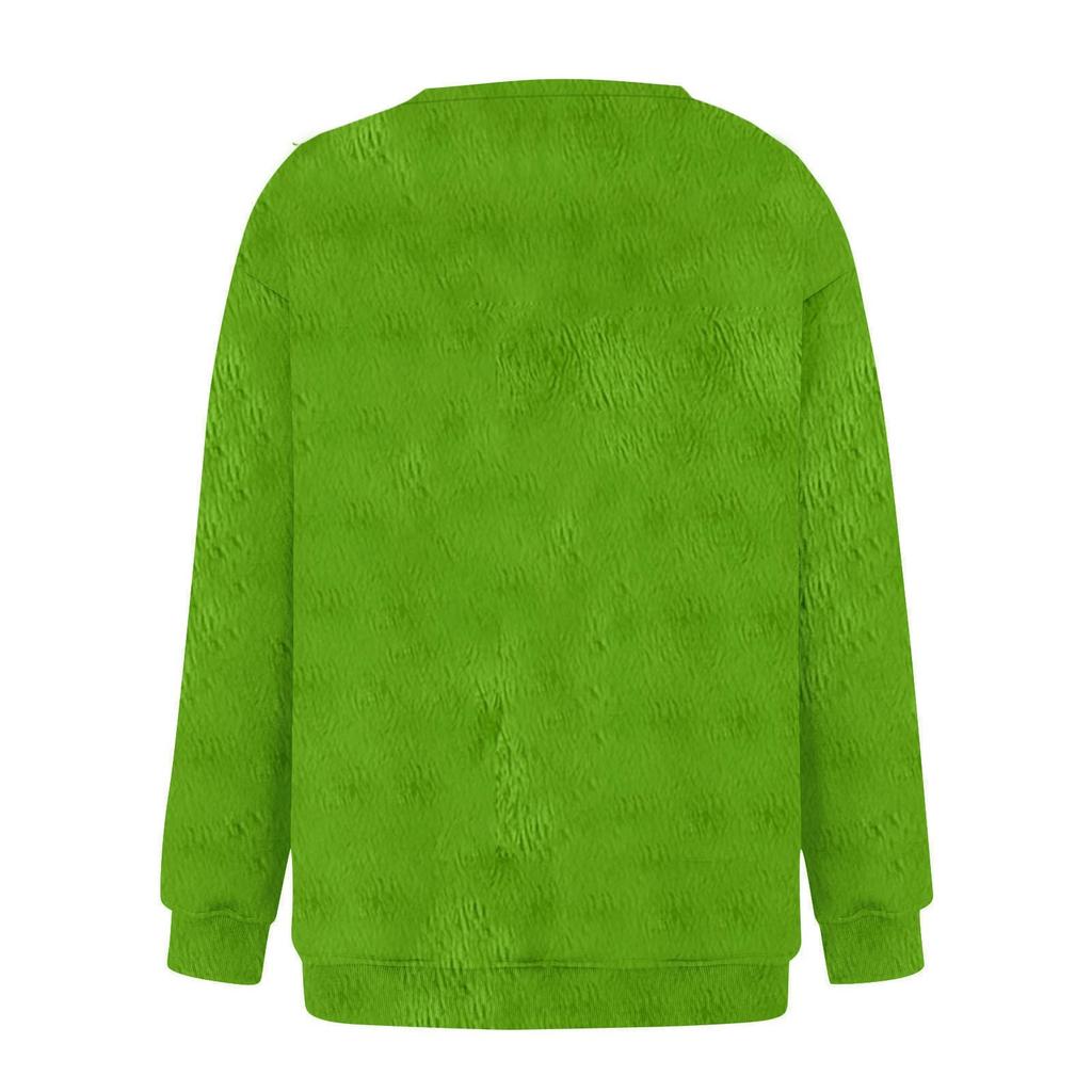 Женская толстовка, спортивная, рождественская, фланелевый пуловер, толстовка с длинным рукавом, повседневная толстовка