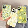 Фруктовый лимонный чехол для телефона для iPhone 15 14 11 12 13 Mini Pro XS Max Чехол 6 7 8 Plus X XR SE 2020 Funda Shell