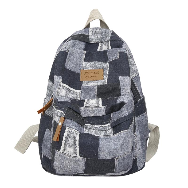 Джинсовый рюкзак женский школьный рюкзак для учащихся средней школы мужской