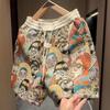 Summer Sports Print Breathable Casual Shorts