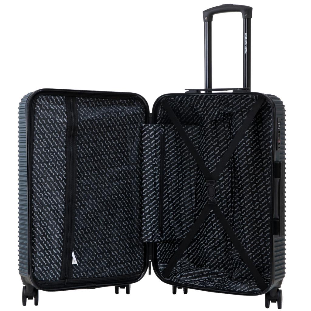 Wings Pc Eco Jackdaw 20" Dark Green Cabin Suitcase