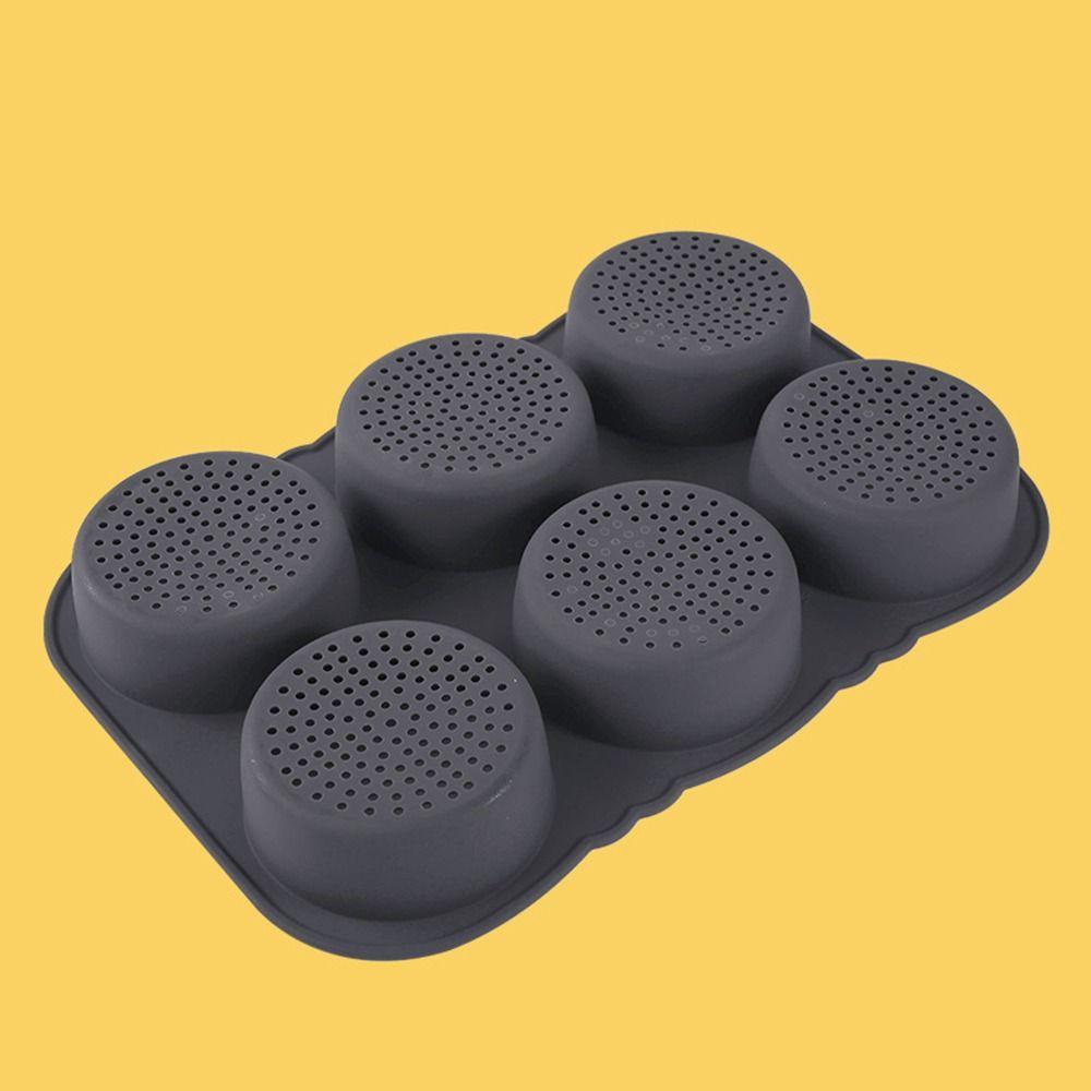 4/6/8 Cavity Bread Loaf Pan Silicone Baking Tray Reusable Burger Bun Maker Sandwich