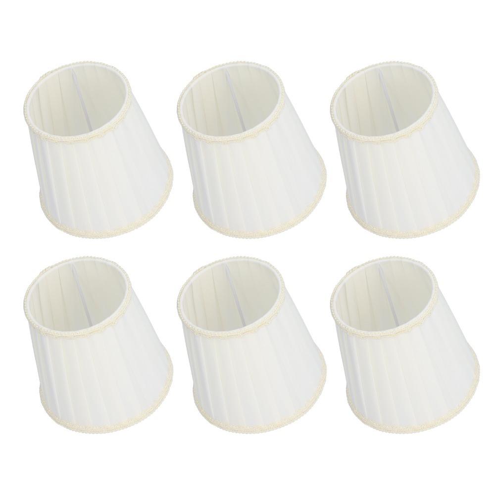 6PCS Clip On Design Lampshade 5.5 inch Height Chandelier Lamp Shades Small Lamp Shades  Indoor Lamp