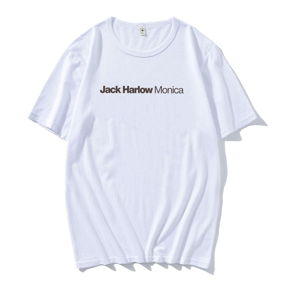 Jack Harlow Monica T-shirt Album Design Graphic Print Tees Short Sleeve 100Cotton Male/Female Tshirts Streetwear Soft Casual Anime T-shirt summer Tops