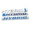 3D металлическая наклейка HYBRID для автомобиля, эмблема для гибридного логотипа Prius Camry Crown Auris Rav4s S-MAX Fusion Explorer Limited