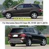 Car TPU/Glossy Mirror Pillar Post Cover Door Trim Window Stickers For Mercedes Benz M-Class ML W166  2011 2012 2013 2014 2015
