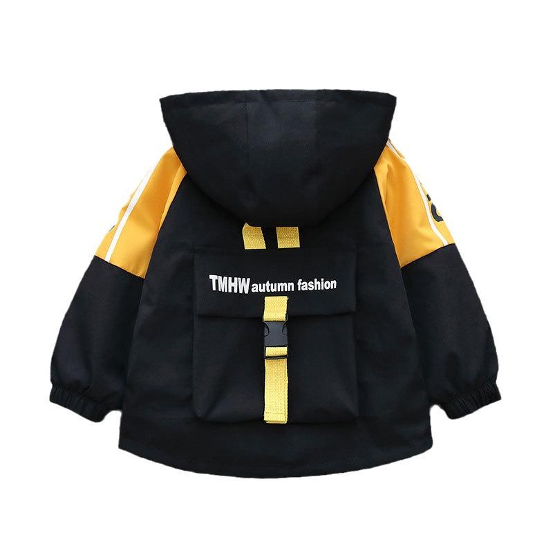 Детская демисезонная куртка-ветровка с капюшоном для мальчиков - Стильная, легкая повседневная куртка для детей