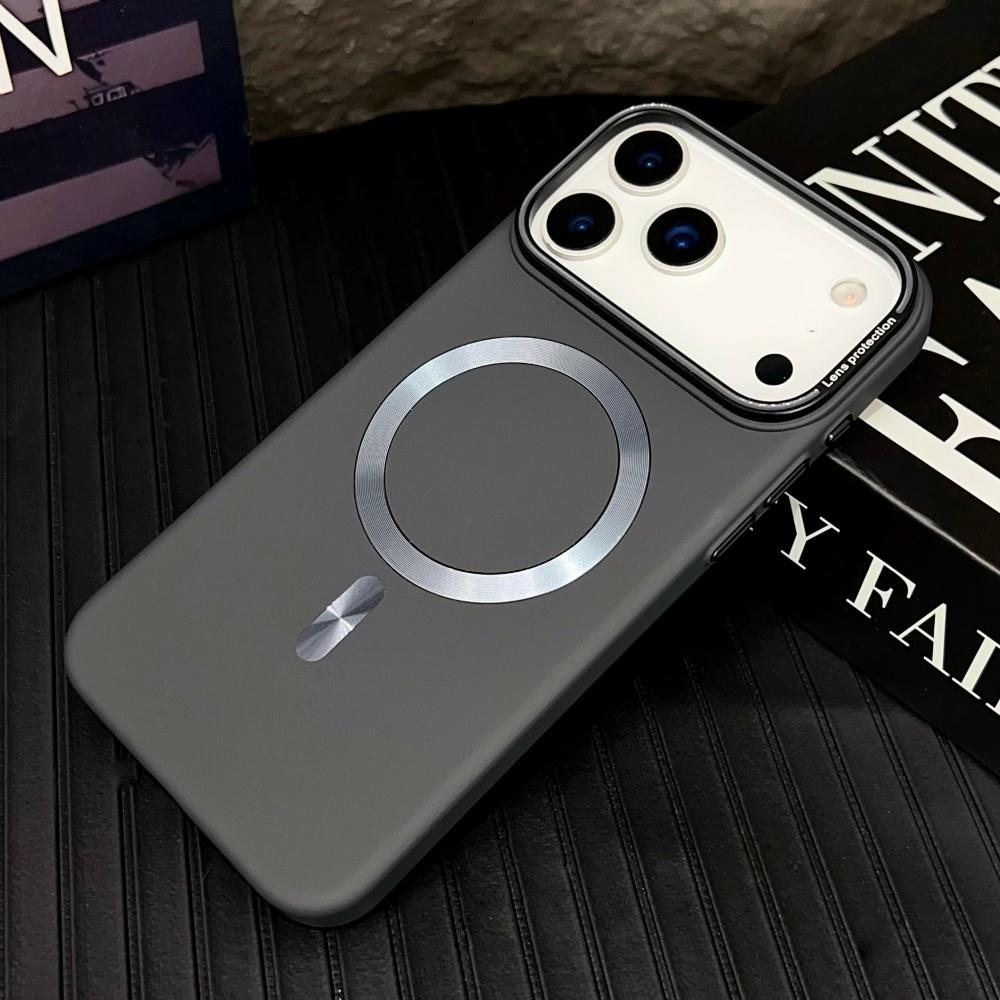 Роскошный чехол для Magsafe, однотонный, матовый, с магнитной беспроводной зарядкой, для iPhone 17 15 14 13 11 12 16 Pro Max, жесткая бамперная крышка