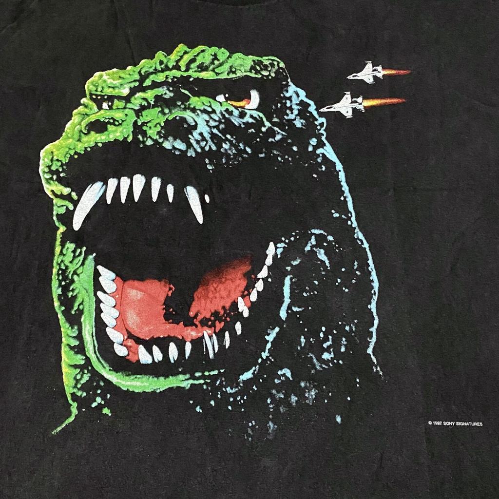 Vintage 1997 GODZILLA Size L Original 90s Movie Single Stitch T-Shirt Mens Womens Tees Top REPRINT