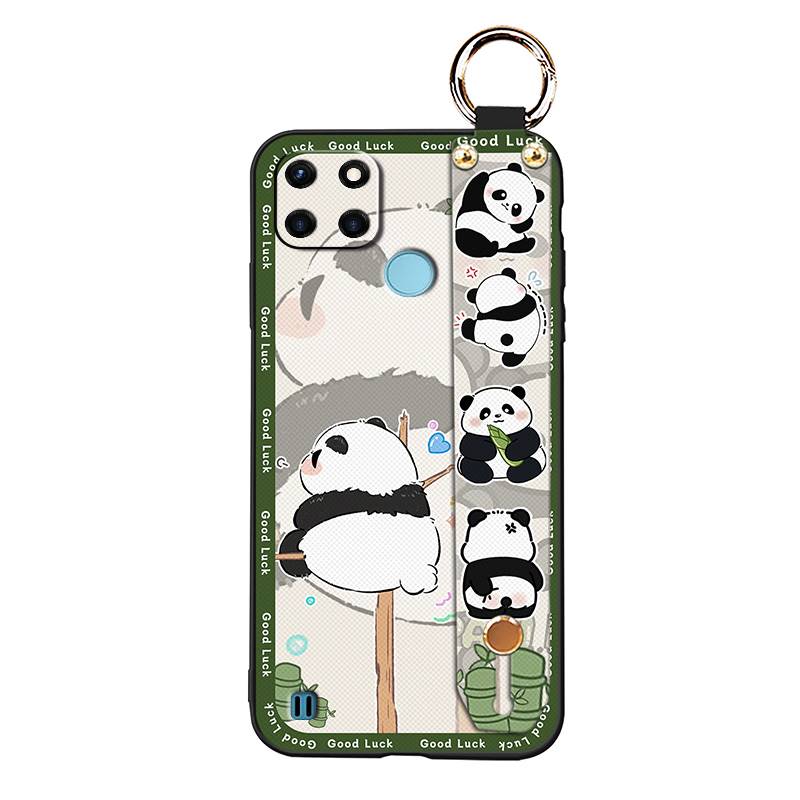 Soft case Waterproof Phone Case For OPPO Realme C21Y/C25Y Shockproof Silicone Back Cover Cute Protective Kickstand Ring