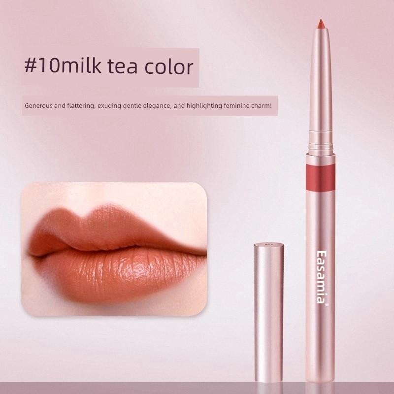 Famous French Brand Easamia Lip Liner Lipstick in Nude Color, Waterproof, Long-Lasting, Non-Fading, Genuine Product from Official Flagship Store