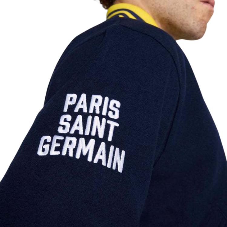 Nike Футбольная куртка Paris Saint-Germain Authentics Color Block Letter, мужская, темно-синяя, FQ7803-410