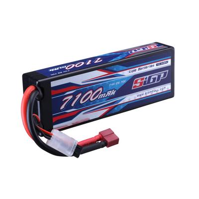 SIGP 2S 7.4V LiPo 7100mAh 70C Жесткий корпус с разъемом Dean T для радиоуправляемых машин, грузовиков, лодок, танков, багги, гоночных хобби