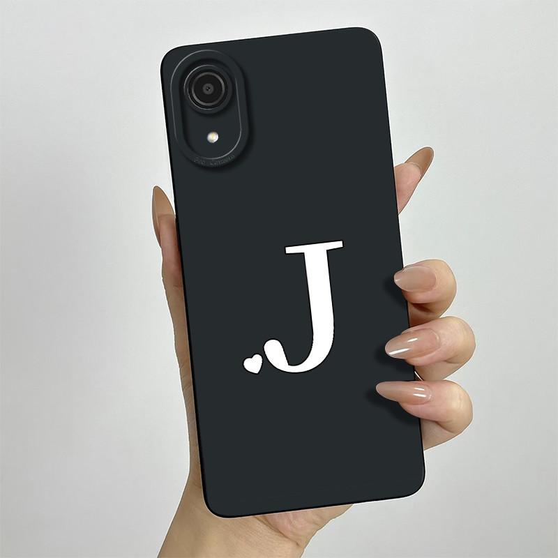 For Samsung A03 Core Case Galaxy A03 Core Cover SM-A032F SM-A032F SM-A032 Luxury Letters Square Phone Case Shockproof Back Cover
