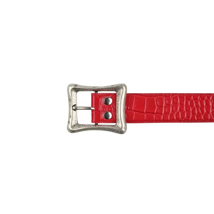 КОРРЕТИРУЮЩИЙ ПОЯС - С ТИСНЕНИЕМ ПОД КРОКОДИЛА (RED)
