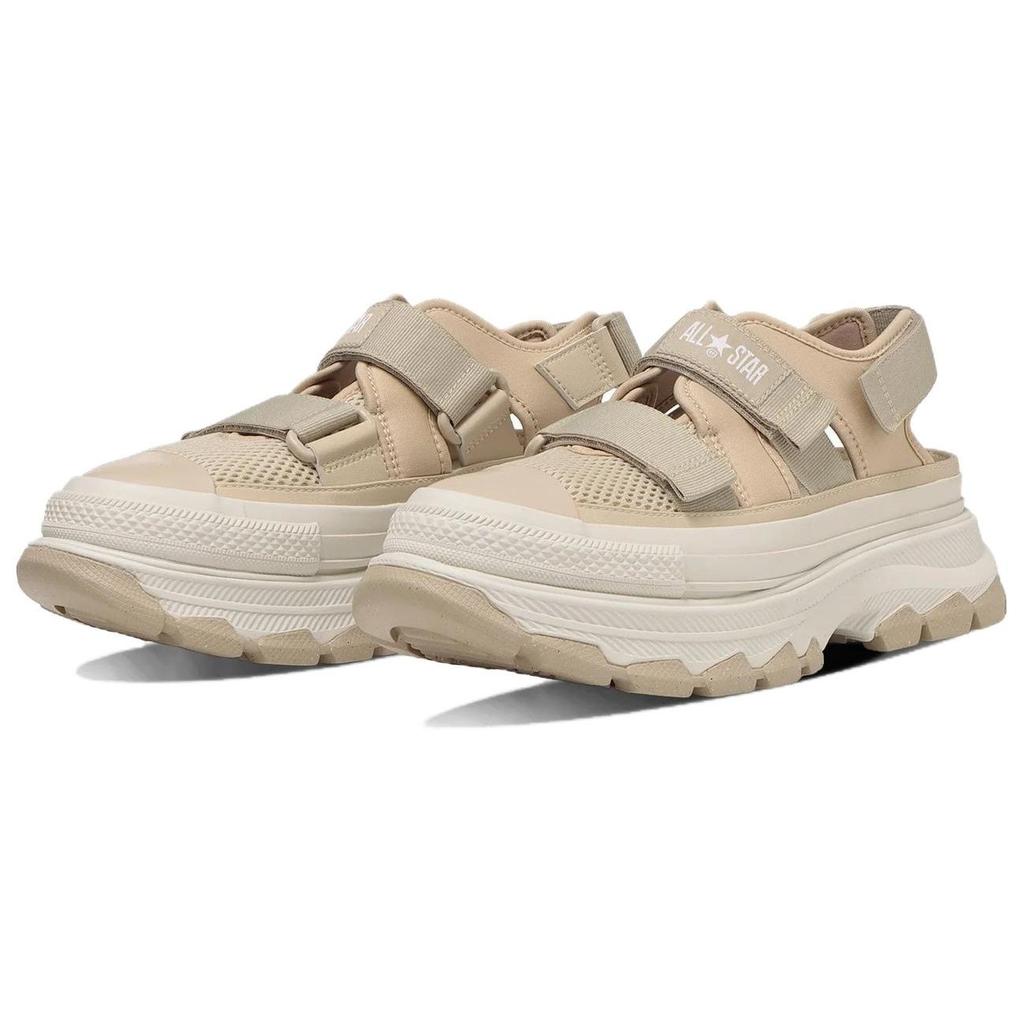 Converse All Star Нескользящие Удобные Повседневные Пляжные Сандалии Сандалии Унисекс Коричневый Белый 31311970