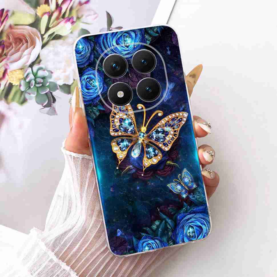 Для Xiaomi Redmi Note 15 Pro Plus ProPlus 5G Чехол Цветочный Мультяшный Чехол Мягкий Силиконовый Чехол Для Redmi Note 15 Pro+ Чехол