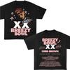 Хип-хоп Крис Браун Breezy Bowl XX Концертный Тур Хлопковая Футболка Винтажная С Коротким Рукавом Круглый Вырез Принт Повседневный Стиль для Женщин Мужчин