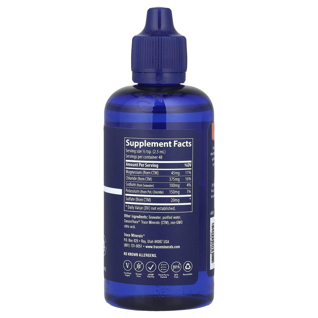 Trace, Endure, Liquid Electrolyte Supplement, 4 Fl Oz (118 Ml)