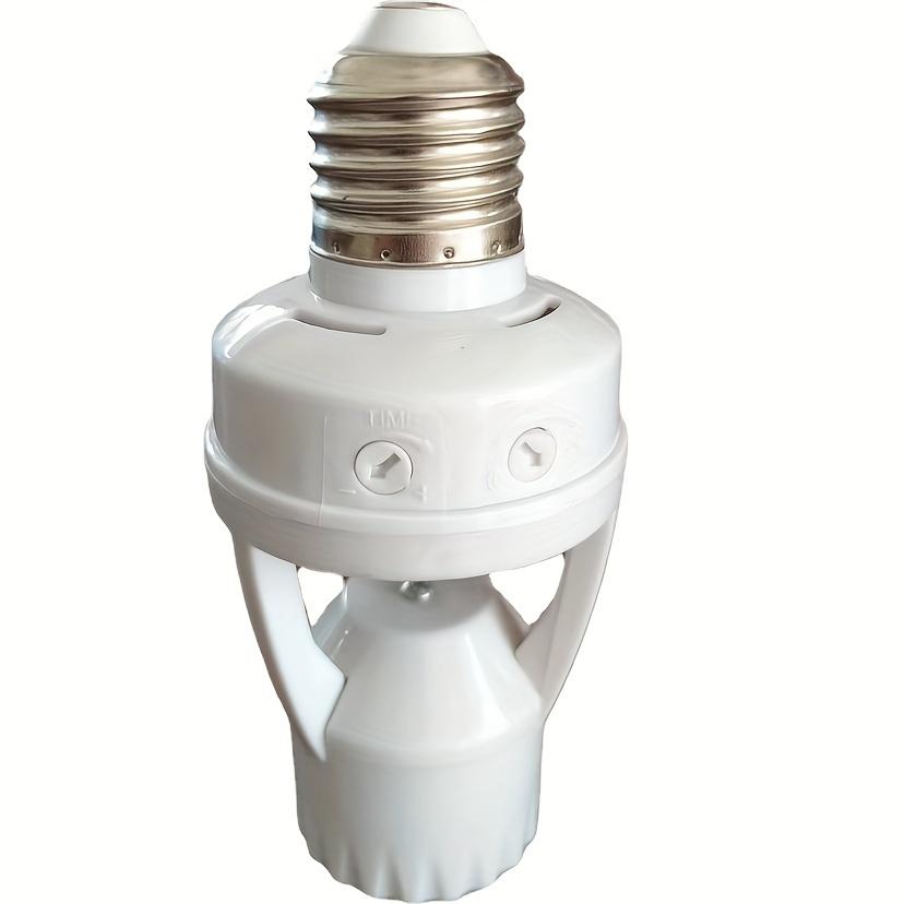 E27 Motion Sensor Light Bulb Infrared Holder Auto On LED Switch Base Socket PIR Human Detection 85V-265V Adjust Lux Time Delay