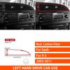 For Saab 9-3 2003-2011 Real Carbon Fiber Sticker Center Air Conditioning Vent Panel Cover Car Accessories Interior Decorative