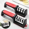 3/4 Segment Knife Sharpener Kitchen Multifunctional Handheld Fast Sharpening Stone Three-stage Cutting Knife Kitchen Supplies