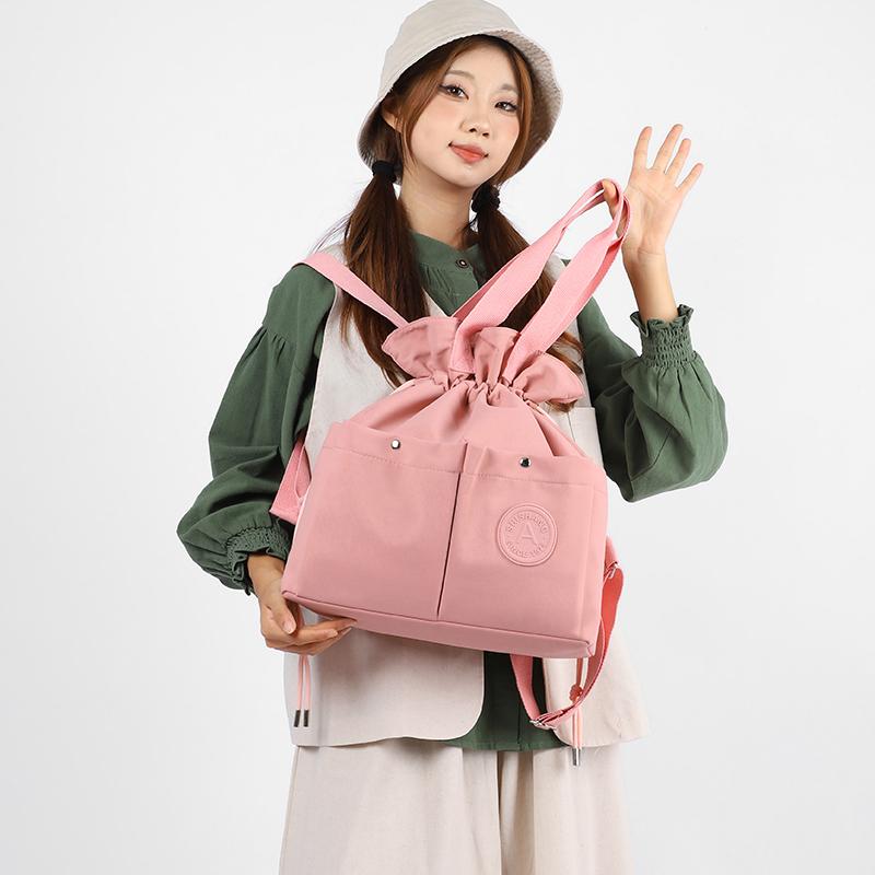 Drawstring Corset Backpack Lightweight Student Schoolbag