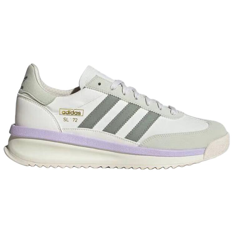 Women's Sneakers Adidas Originals SL 72 RTN Abrasion Resistant Low top Casual Shoes Women's White Green