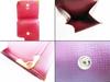 Подлинный кошелек для монет Cartier Must de Cartier бордового цвета из кожи #6645, восстановленный