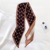 Scarf for Women's Spring and Summer New Korean Version Letter F Decorative Scarf Thin Long Ribbon Hairband Tie Bag