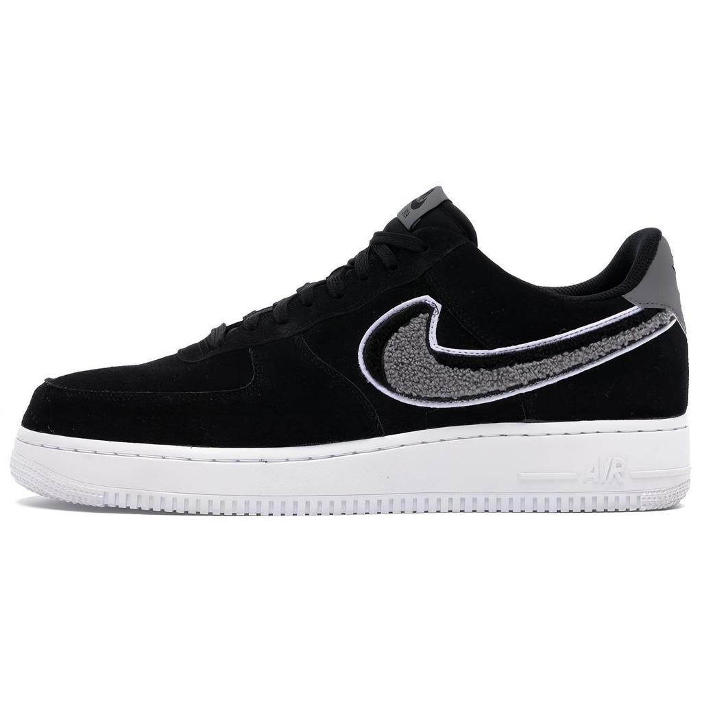 Nike Air Force 1 Low 3D Chenille Swoosh Черный Cool Grey 823511-014