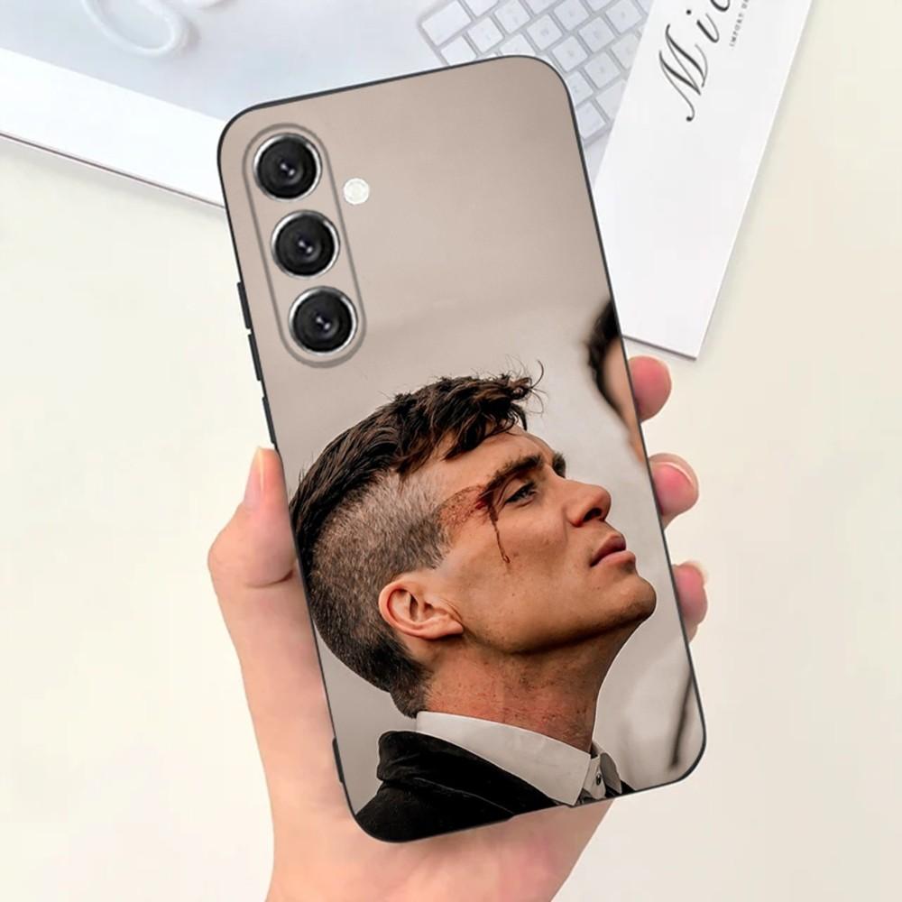 Чехол для телефона Movie P-Peaky B-Blinders для Samsung S25, S24, S21, S22, S23, S30, Ultra, S20, Plus, Fe, Lite, Note, 10, 9, 5G Черный