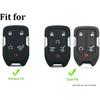 Smart Key Fob Cover Case Fit for     Chevrolet Chevy Silverado and GMC Sierra 1500 2500HD 3500HD Accessories Keyless Entry Remote Control Car Key Fob