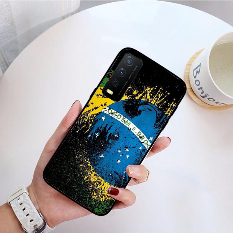 Чехол для телефона с флагом Бразилии Brasilien Flagge для VIVO Y31 Y21 Y70 Y21S Y20 Y72 1907 Y12 Y11S Y53S Y33S Y55 Y76 Y51 Y15S Y01