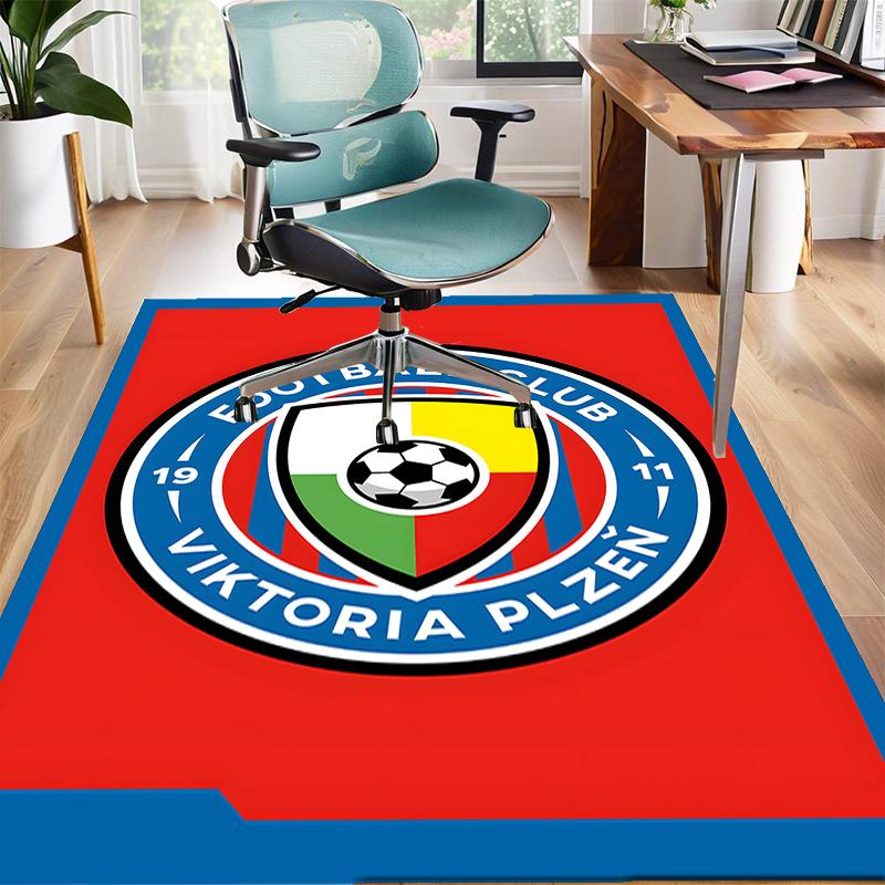 FC Viktoria Polyester Carpet, Soft Indoor Mat for Office Chair, Living Room, Computer Desk - Decorative Home Office Rug Design