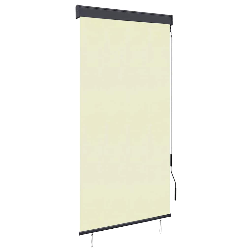 Outdoor Roller Blind 80 x 250 cm Cream White