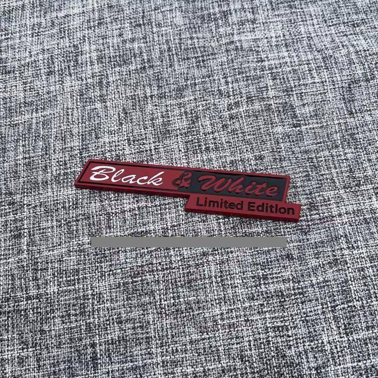 Black&White Limited Edition logo for LAND ROVER Range YTYEW3 Rover rear trunk emblem Car side sticker 3D metal badge decoration