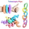 Креативная телескопическая труба, игрушка для снятия стресса, антистрессовая сенсорная игрушка, пластиковая сильная сжимающая игрушка для аутистов