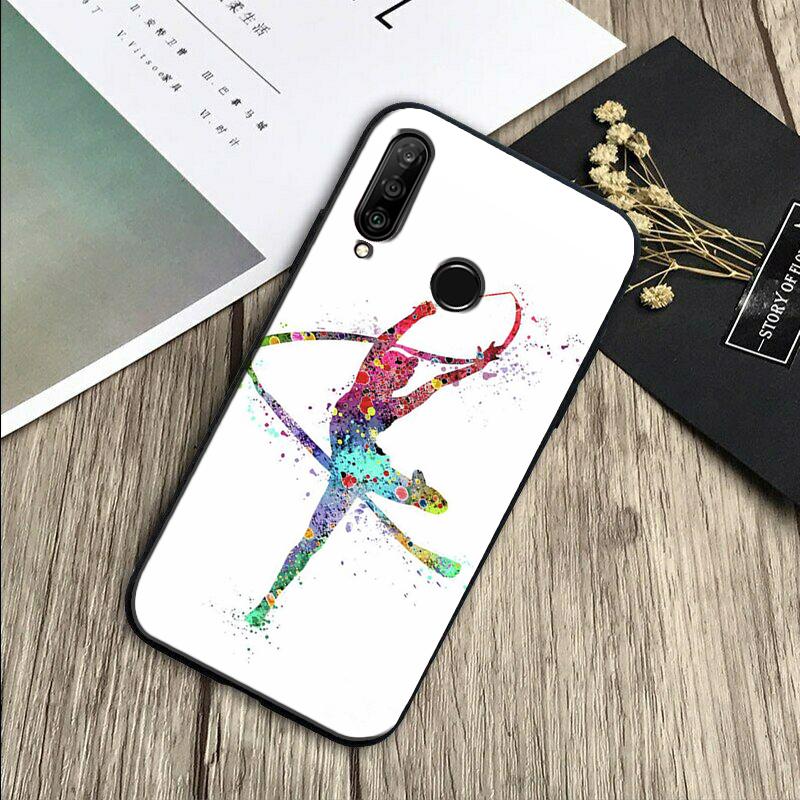 Акварельная печать Гимнастика Для Huawei Nova Y91 Y90 Y60 Y70 Y61 Y72 Y73 3i 7i 8i 11 12i 9 10 SE P20 P30 Pro P40 Lite Чехол