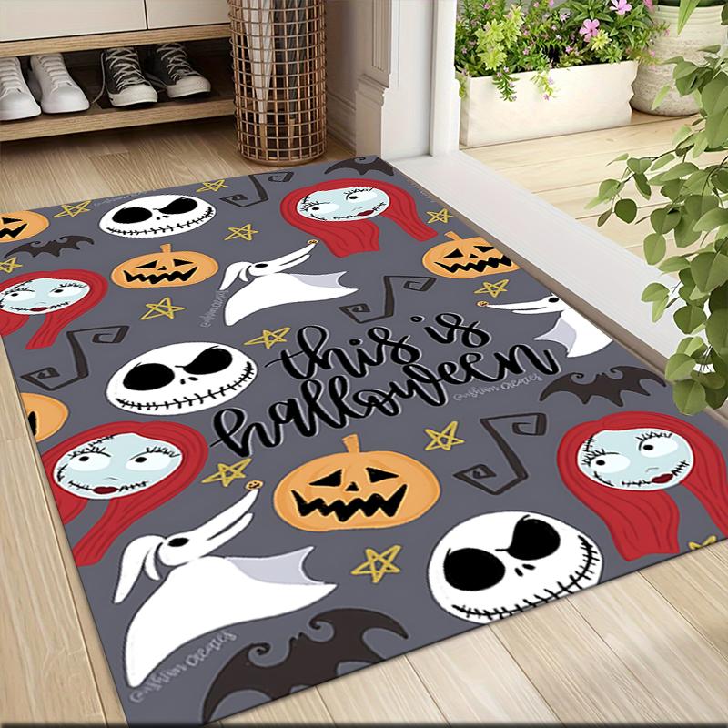 Halloween Night Celebration Carpet Rug Soft Washable Anti Slip Home Living Room Sofa Mats Personalized Christmas Rug