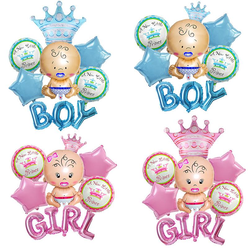 Baby Shower Boy or Girl Balloons Gender Reveal Party Decorations Baby Boy Girl Shower Decoration