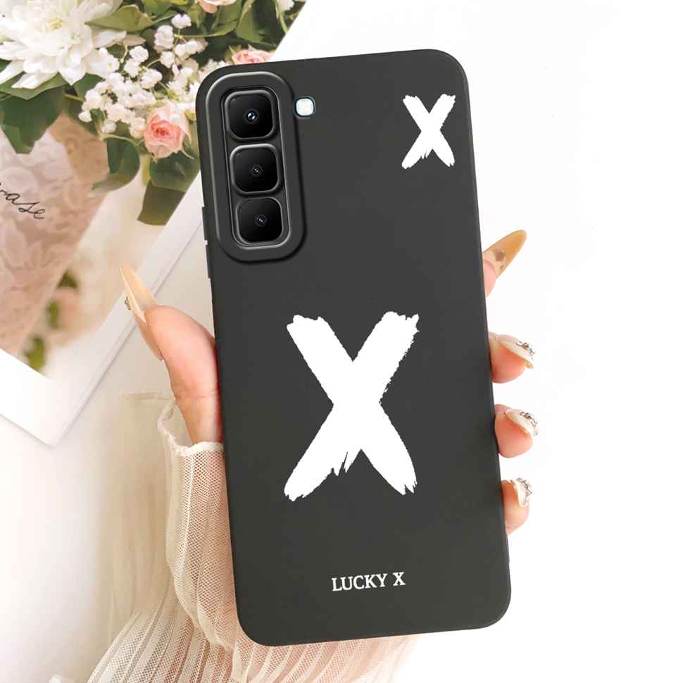 For Infinix Hot 70 5G X6895 Case New Design Letters A-Z Silicone Back Cover For Infinix Hot70 HOT 70 5G Phone Cases Bumper