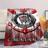 1Pc SC Corinthians Paulista Print Flannel Blanket High Quality Warm Comfortable Cover for All Seasons Perfect for Gifts Home Decor
