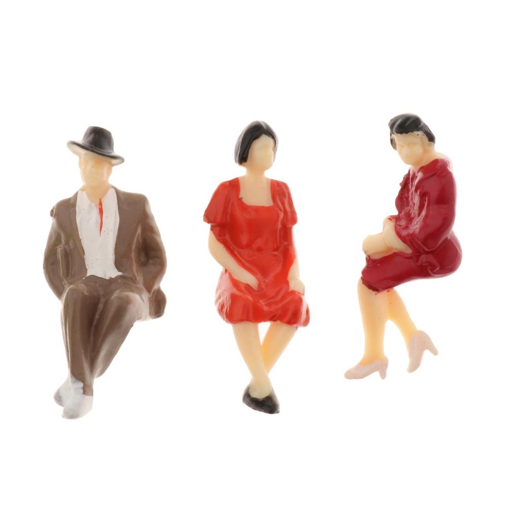 Plastic 1:30 Architecture Model Train Tiny People Passengers Figures G Scale 14 Pieces