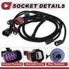 X Autohaux License Plate Light Socket Wiring for GMC SIERRA 1500 No.10363788 Bulb Pigtail