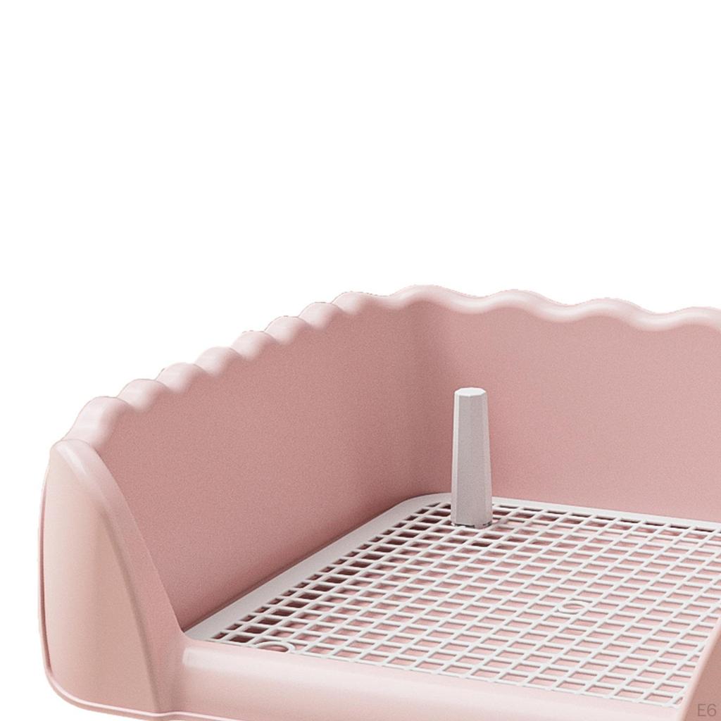 Поднос для туалета для собак, устойчивый к брызгам, легко чистящийся держатель для подушечки для мочи со стойкой для мелких животных