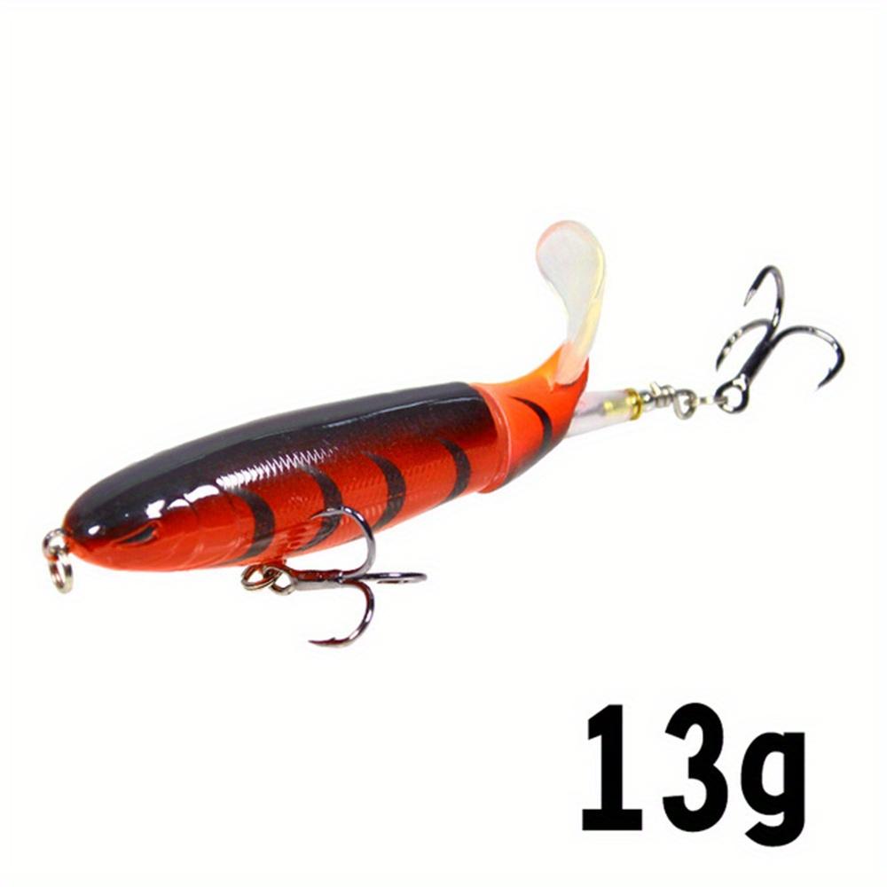 Topwater Fishing Lure Whopper Popper Artificial Bait Hard Plopper Soft Rotating Tail Fishing Tackle Fishing Bait