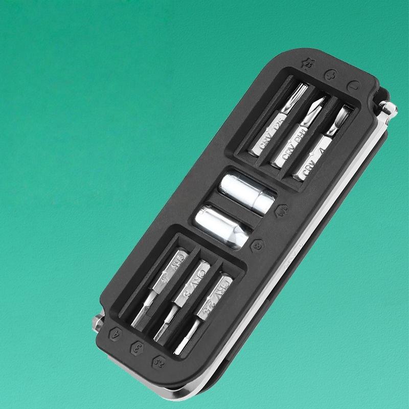 1 Set Multi-Model Hex Key Bike Maintenance Combination Tools 10-In-1 Portable Bicycle Repair Tool Kit Cycling Accessories