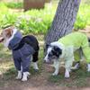 Four Legged Protection Suit Dog Raincoat With Reflective Stripe Dog High Neck Hooded Stormcoat Clothes Windproof Dog Clothing