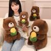 Милая кукла-сурок Apple, плюшевая игрушка, кукла-маленький хомячок-мышка, компаньон для девочки, успокаивающая кукла